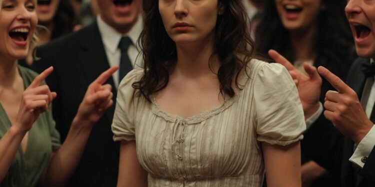 Они смеялись над её недорогим платьем