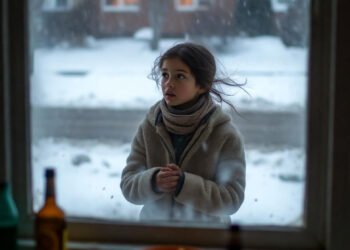 На улице мела сильная метель