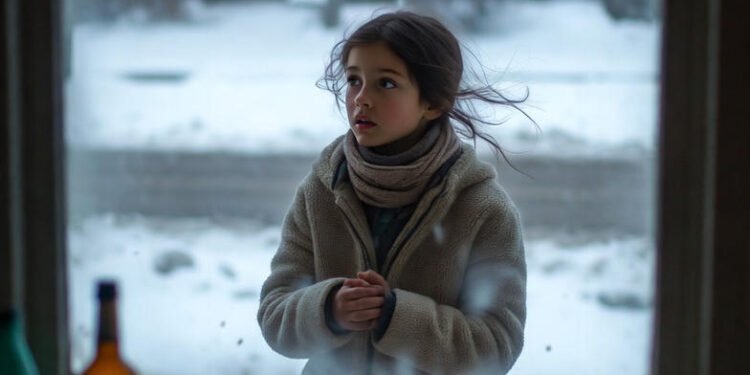 На улице мела сильная метель