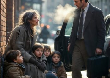 Миллионер увидел, как его бывшая девушка просит милостыню на улице вместе с тремя детьми, которые были на него похожи