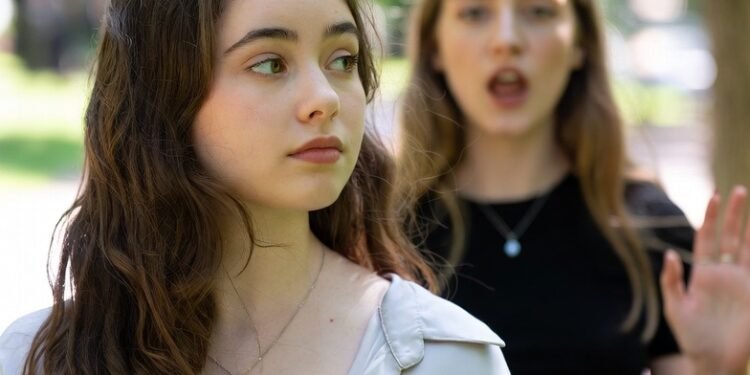 Марта увидела сводную сестру издалека и отвела взгляд, чтобы не встречаться