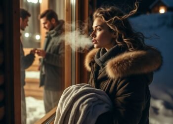 Увидела мужа в окне бани