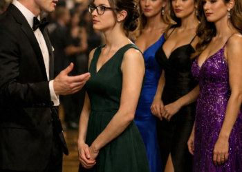 Школьный красавчик пригласил на медленный танец свою полную одноклассницу.