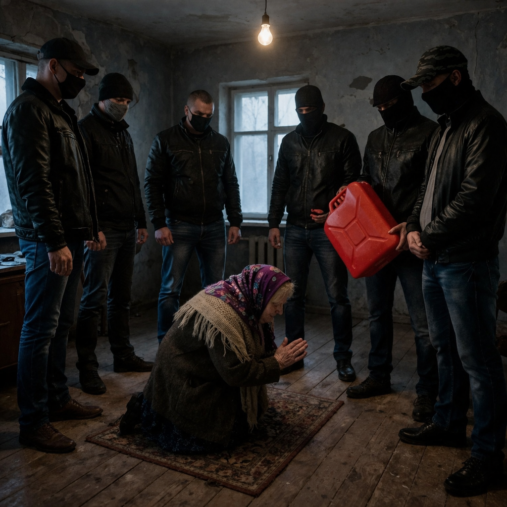 Они смеялись над беззащитной бабушкой.