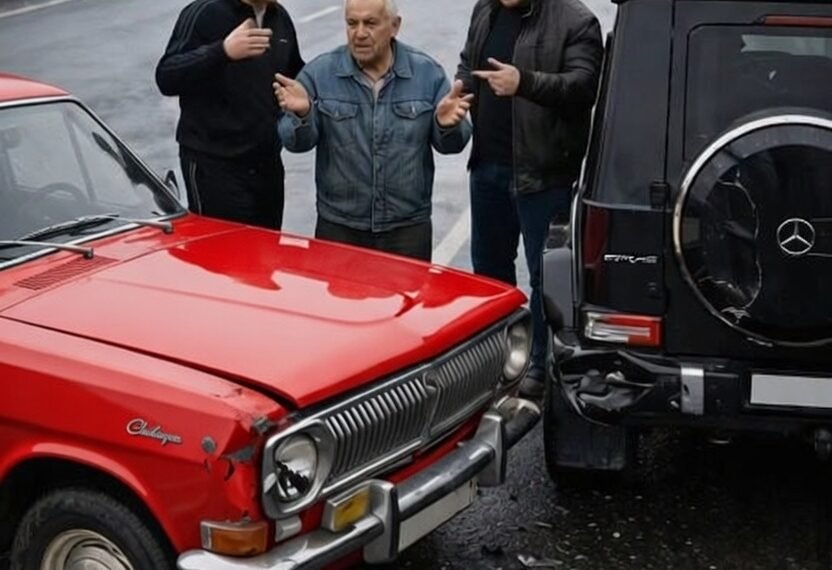 Хулиганы на трассе подрезали старика и специально устроили ДТП